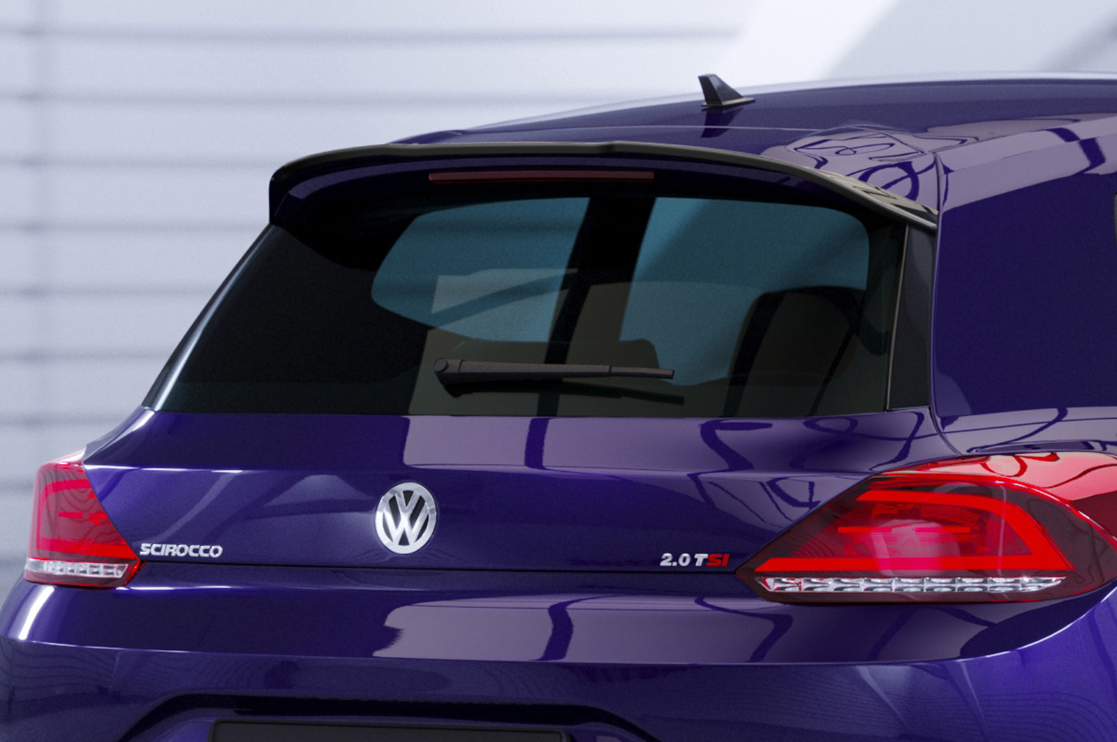 CSR Heckspoiler | Heckflügel mit ABE für VW Scirocco III HF598-G Glossy schwarz Hochglanz (keine Lackierung erforderlich)
