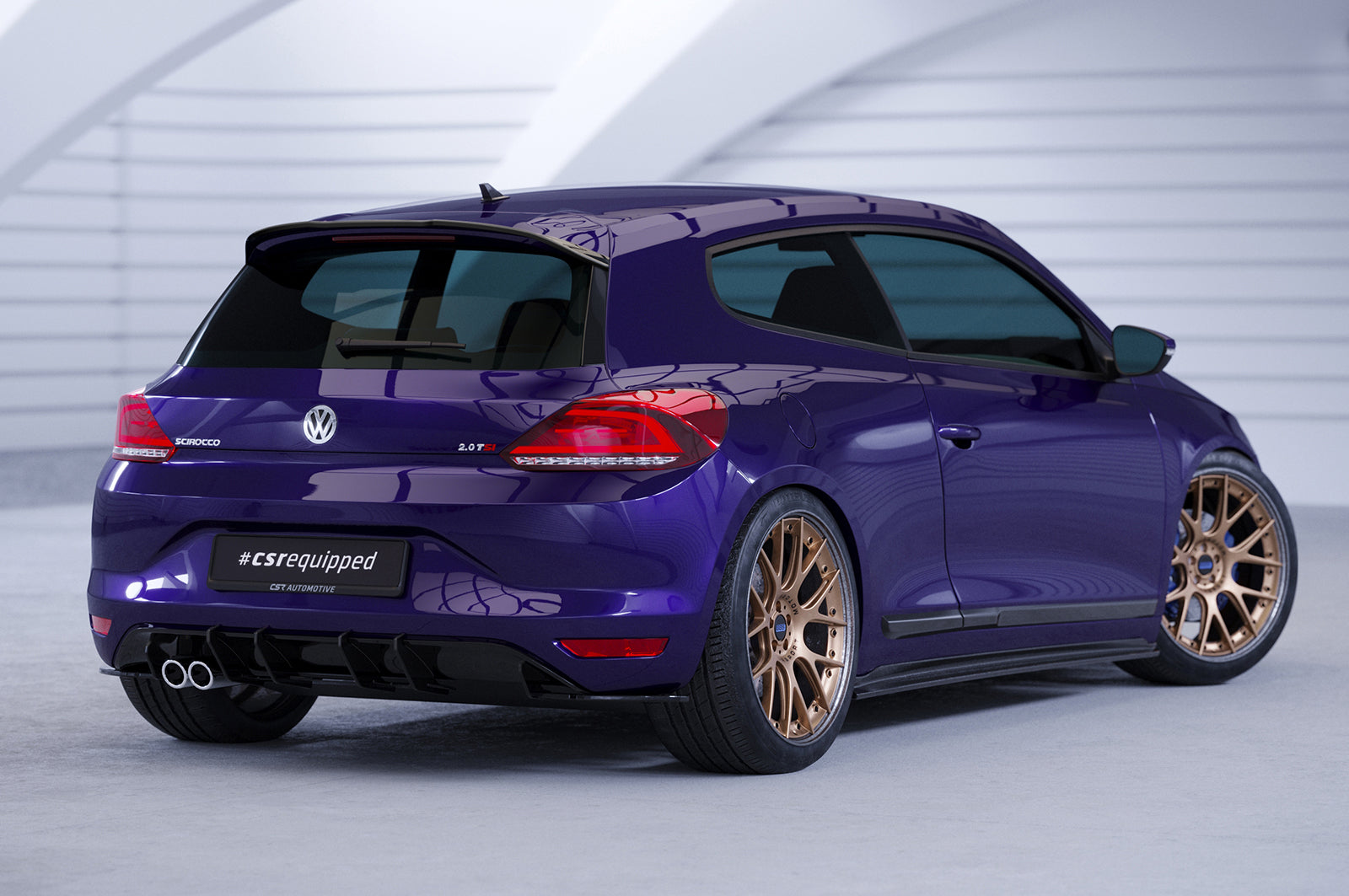 CSR Heckspoiler | Heckflügel mit ABE für VW Scirocco III HF598-L Unlackiert roh (Lackierung erforderlich)
