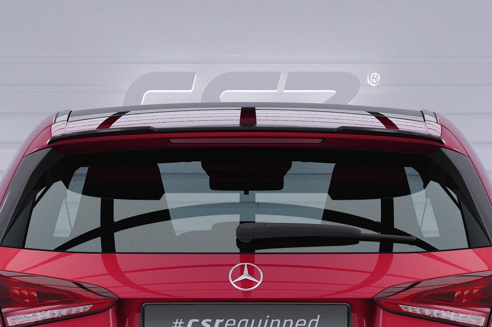 CSR Heckspoiler | Heckflügel mit ABE für Mercedes-Benz A-Klasse 177 HF599-L Unlackiert roh (Lackierung erforderlich)