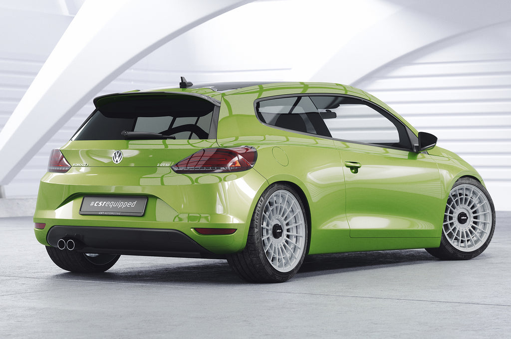 CSR Heckspoiler | Heckflügel mit ABE für VW Scirocco III R/R-Line HF601-C Carbon Look Hochglanz (keine Lackierung erforderlich)