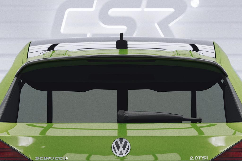 CSR Heckspoiler | Heckflügel mit ABE für VW Scirocco III R/R-Line HF601-S Strukturiert schwarz matt (keine Lackierung erforderlich)
