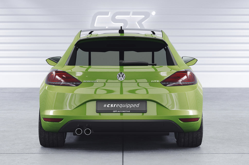 CSR Heckspoiler | Heckflügel mit ABE für VW Scirocco III R/R-Line HF601-C Carbon Look Hochglanz (keine Lackierung erforderlich)