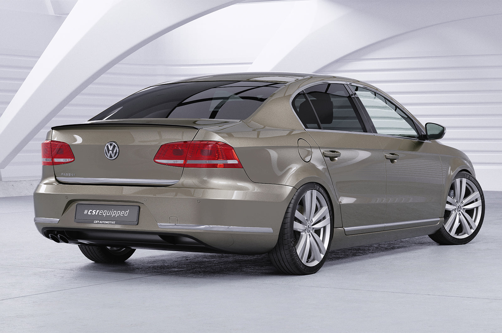 CSR Heckspoiler | Heckflügel mit ABE für VW Passat B7 Typ 3C HF605-S Strukturiert schwarz matt (keine Lackierung erforderlich)