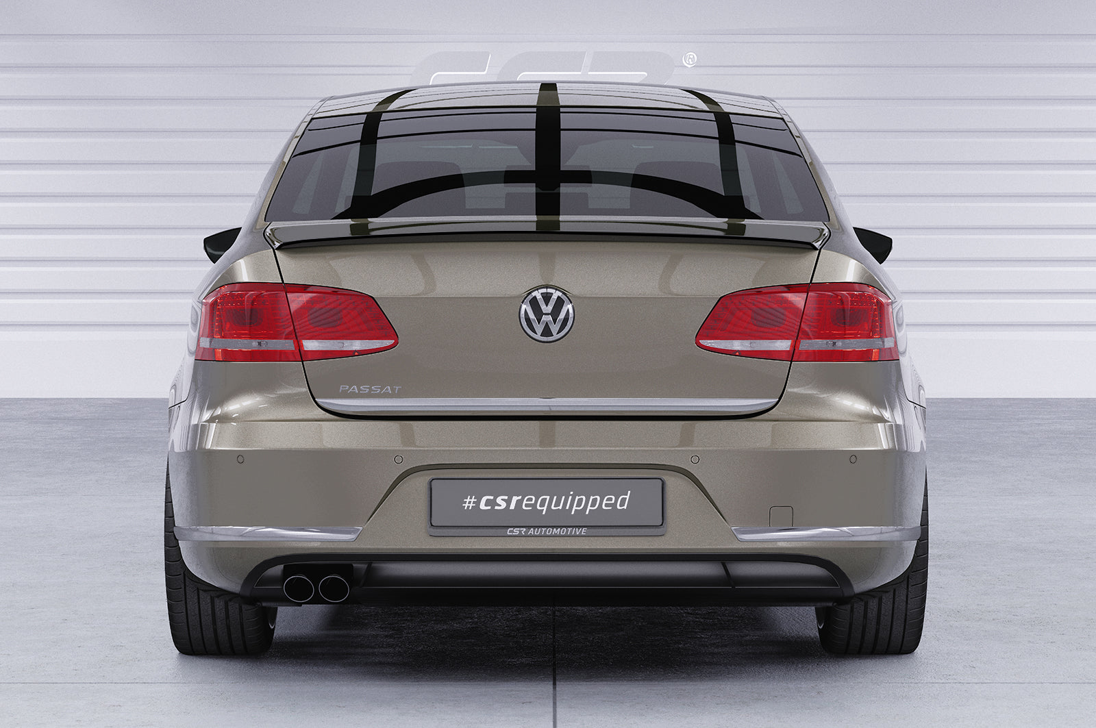 CSR Heckspoiler | Heckflügel mit ABE für VW Passat B7 Typ 3C HF605-G Glossy schwarz Hochglanz (keine Lackierung erforderlich)