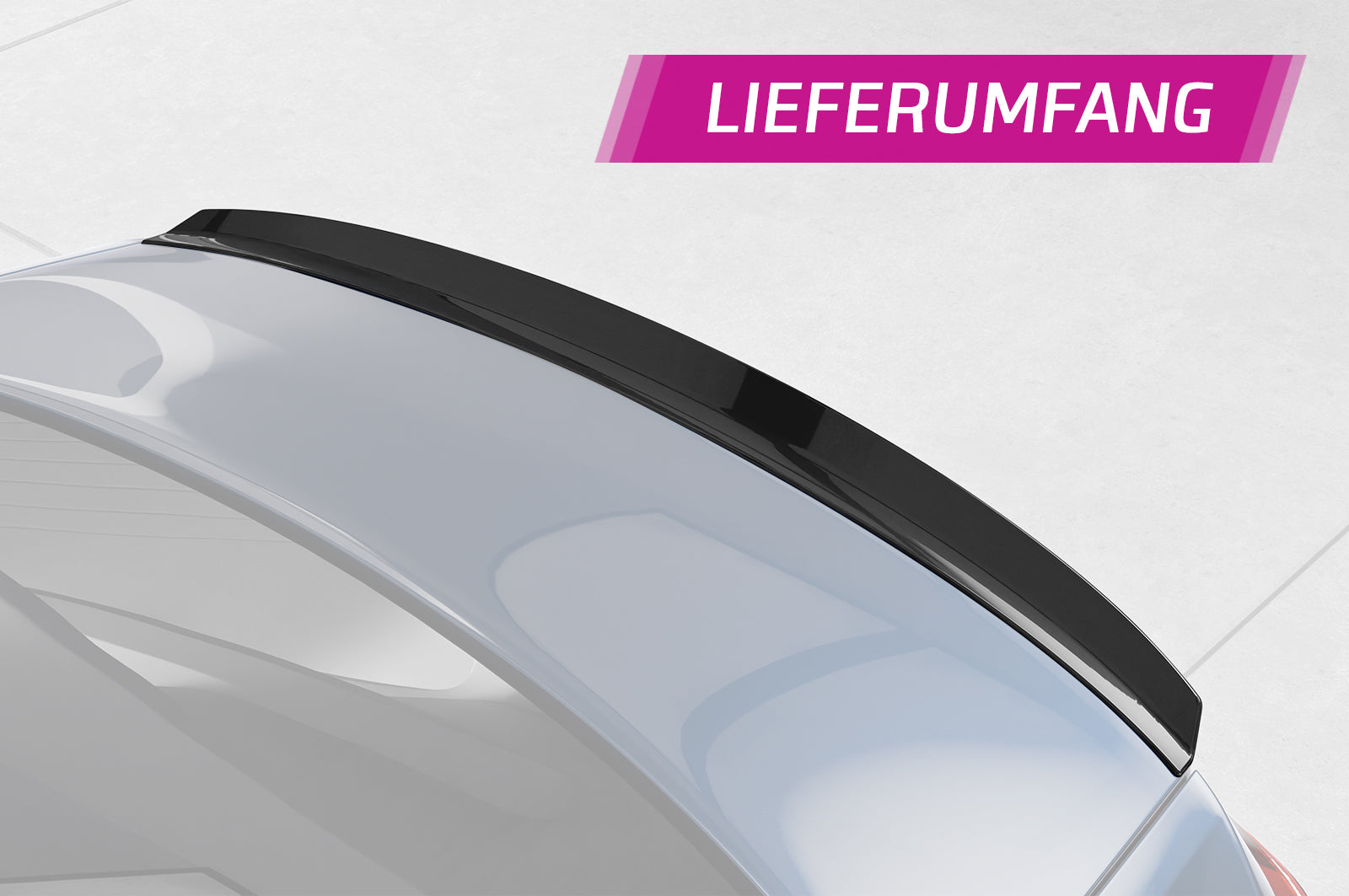 CSR Heckspoiler | Heckflügel mit ABE für VW Passat B8 Typ 3G HF606-C Carbon Look Hochglanz (keine Lackierung erforderlich)