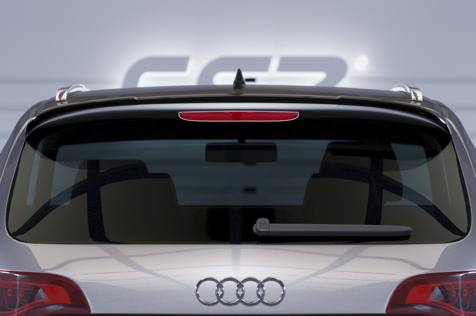 CSR Heckspoiler | Heckflügel mit ABE für Audi Q7 4L HF607-L Unlackiert roh (Lackierung erforderlich)