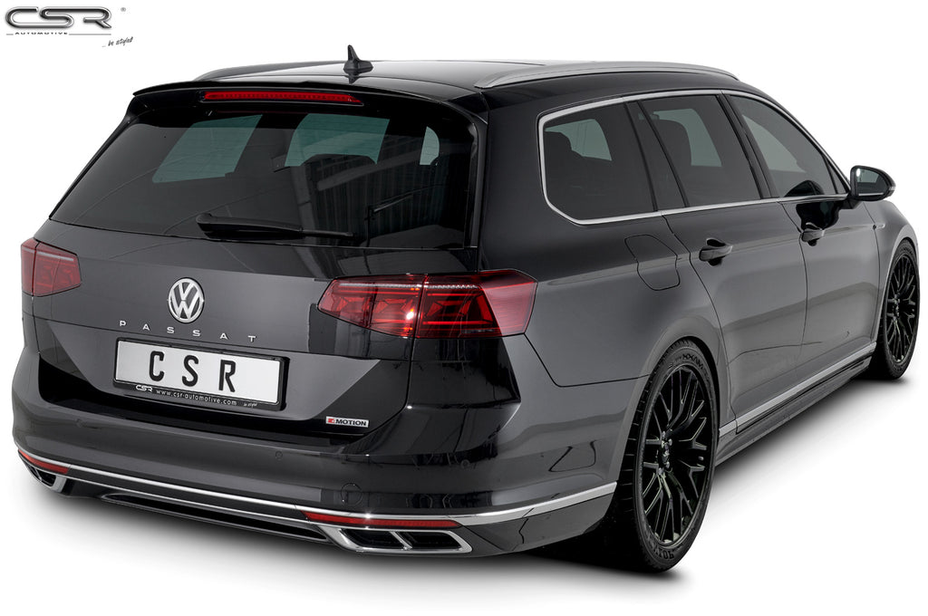 CSR Heckspoiler | Heckflügel mit ABE für VW Passat B8 Typ 3G Variant HF609-C Carbon Look Hochglanz (keine Lackierung erforderlich)