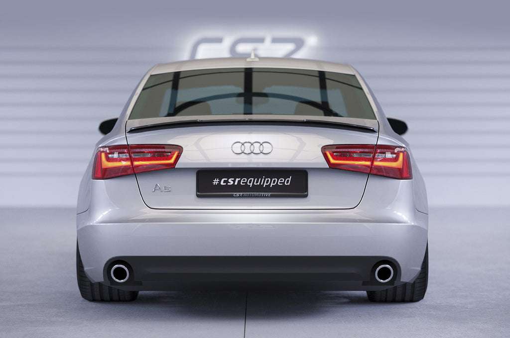 CSR Heckspoiler | Heckflügel mit ABE für Audi A6 C7 4G HF612-C Carbon Look Hochglanz (keine Lackierung erforderlich)