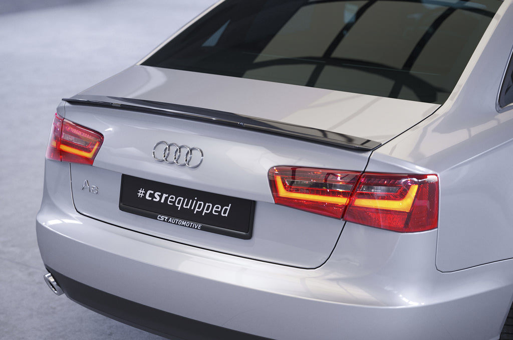CSR Heckspoiler | Heckflügel mit ABE für Audi A6 C7 4G HF612-C Carbon Look Hochglanz (keine Lackierung erforderlich)