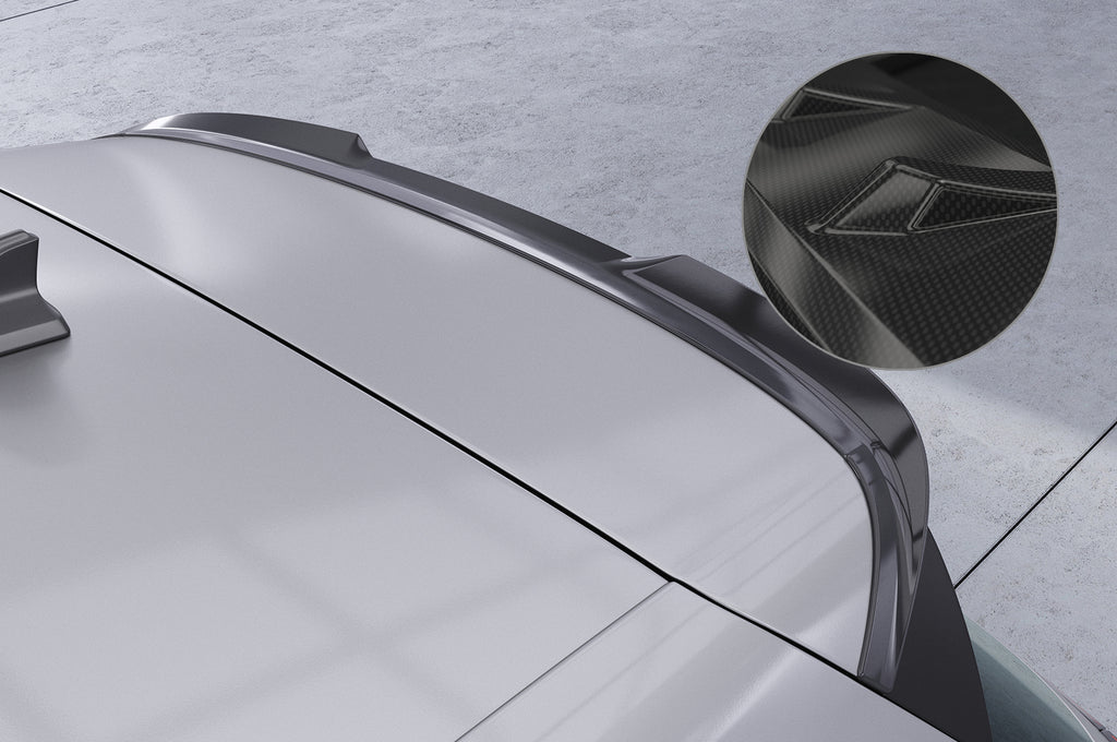 CSR Heckspoiler | Heckflügel mit ABE für VW Golf 8 HF616-C Carbon Look Hochglanz (keine Lackierung erforderlich)