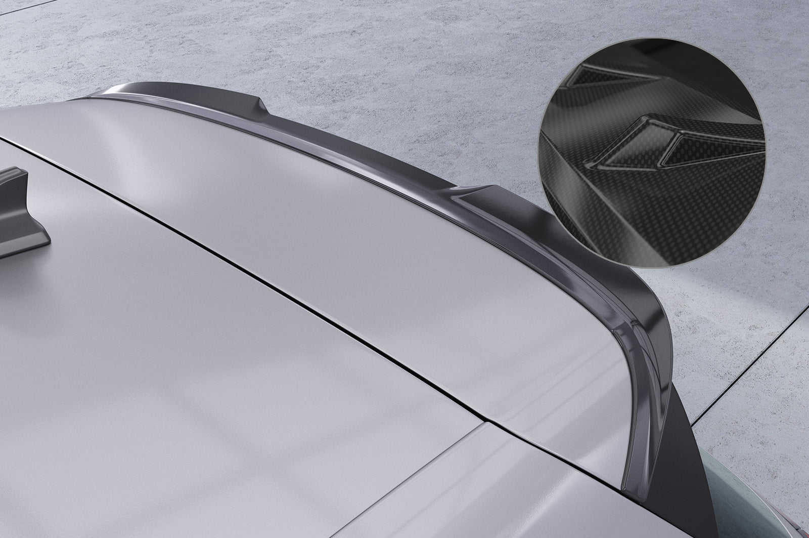 CSR Heckspoiler | Heckflügel mit ABE für VW Golf 8 HF616-C Carbon Look Hochglanz (keine Lackierung erforderlich)