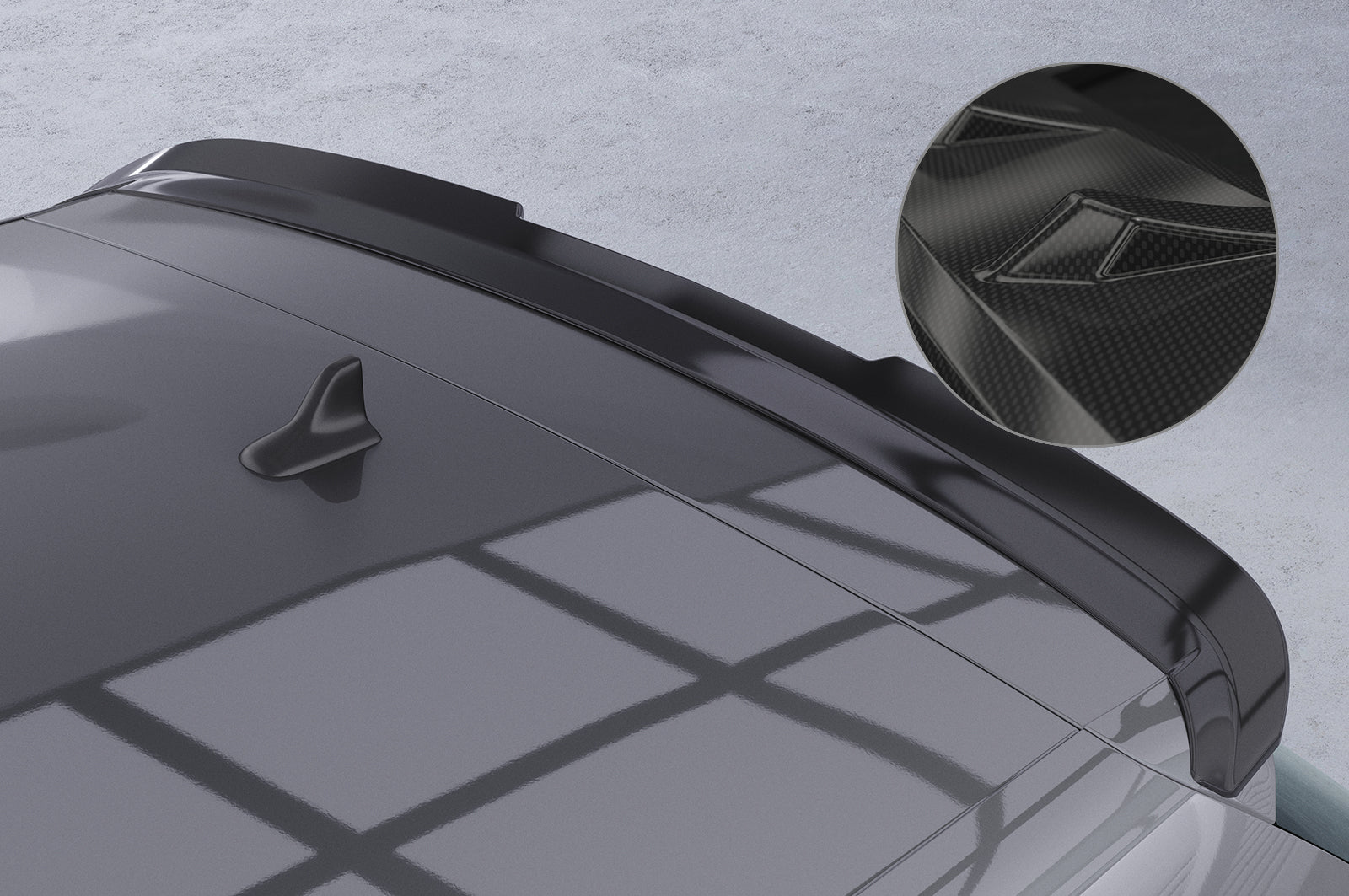 CSR Heckspoiler | Heckflügel mit ABE für VW Tiguan II (Typ AD1) HF617-C Carbon Look Hochglanz (keine Lackierung erforderlich)