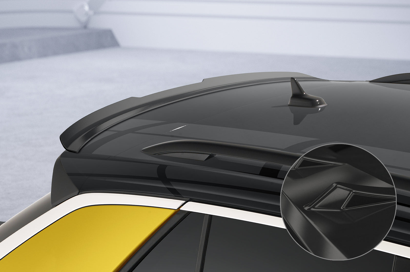 CSR Heckspoiler | Heckflügel mit ABE für VW T-Roc (Typ A1) HF618-G Glossy schwarz Hochglanz (keine Lackierung erforderlich)