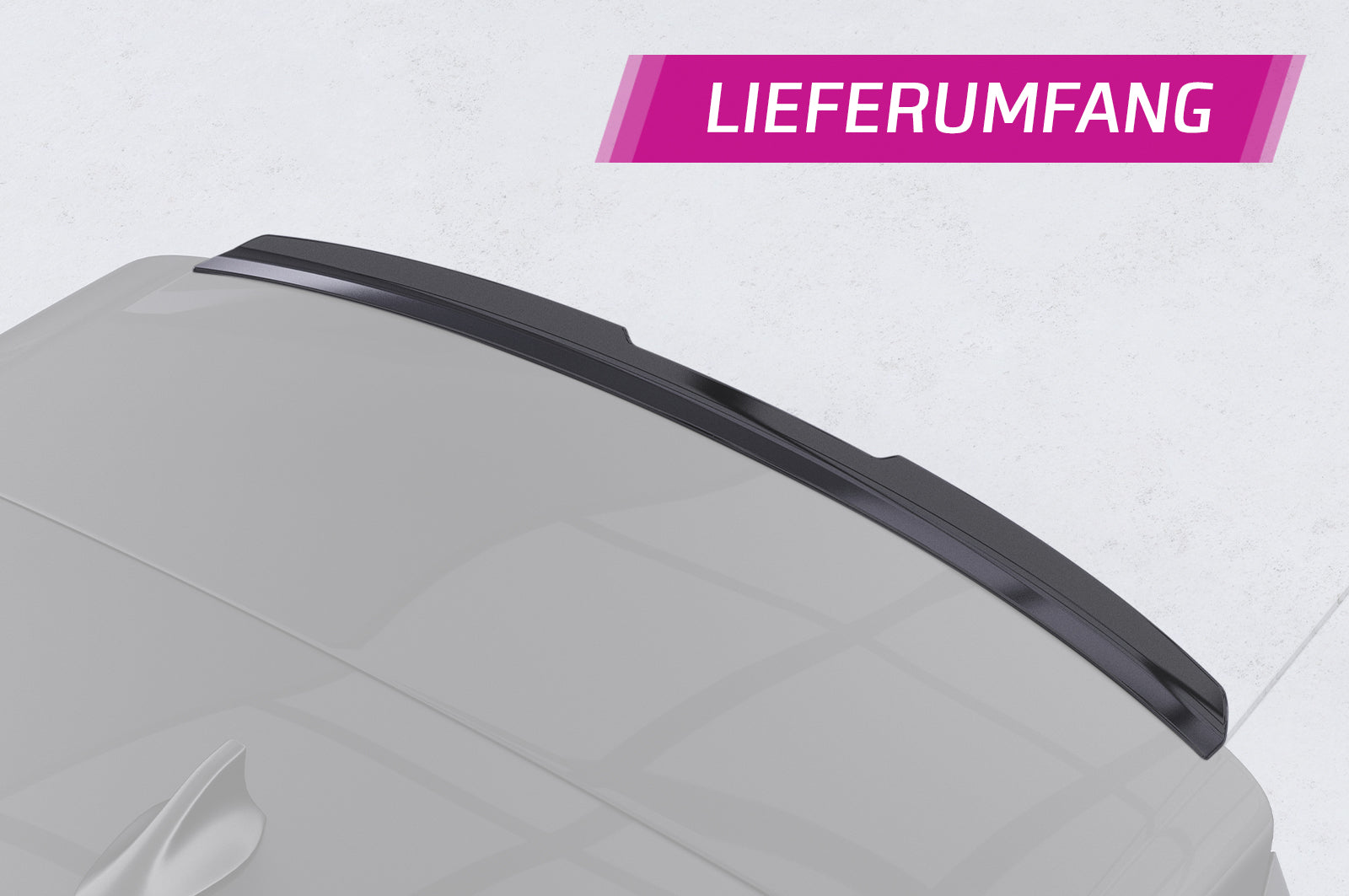 CSR Heckspoiler | Heckflügel mit ABE für VW ID.3 HF620-L Unlackiert roh (Lackierung erforderlich)