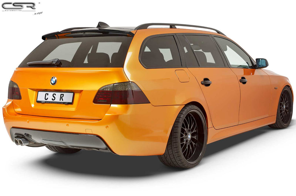 CSR Heckspoiler | Heckflügel mit ABE für BMW 5er E61 Touring HF622-S Strukturiert schwarz matt (keine Lackierung erforderlich)