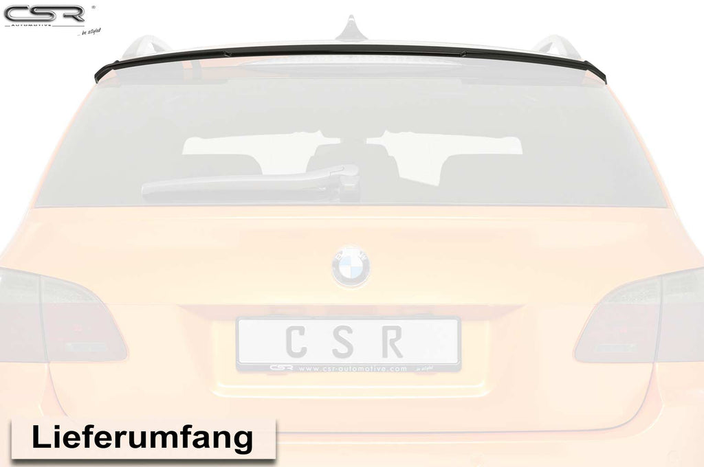 CSR Heckspoiler | Heckflügel mit ABE für BMW 5er E61 Touring HF622-S Strukturiert schwarz matt (keine Lackierung erforderlich)