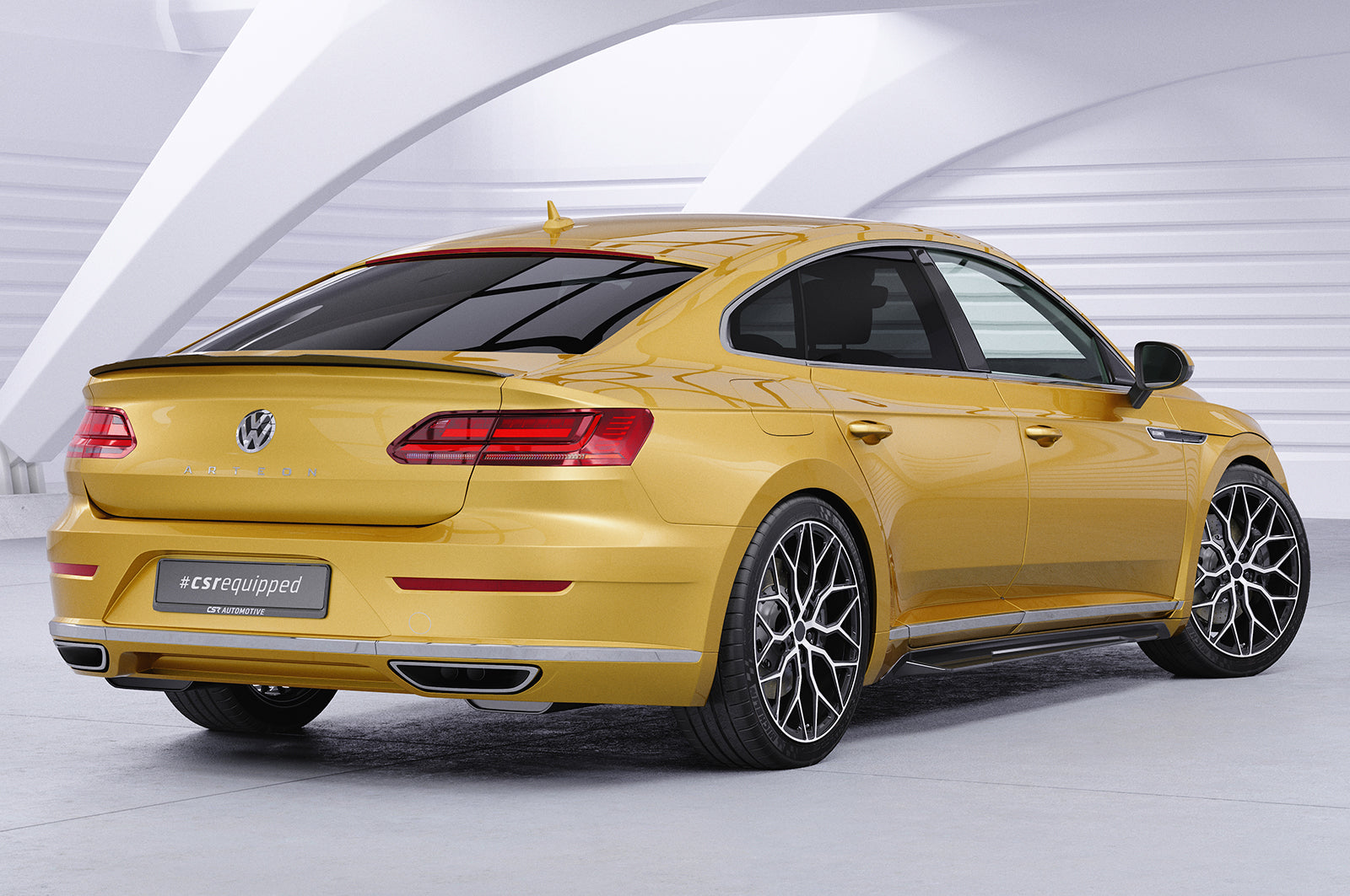 CSR Heckspoiler | Heckflügel mit ABE für VW Arteon HF625-G Glossy schwarz Hochglanz (keine Lackierung erforderlich)