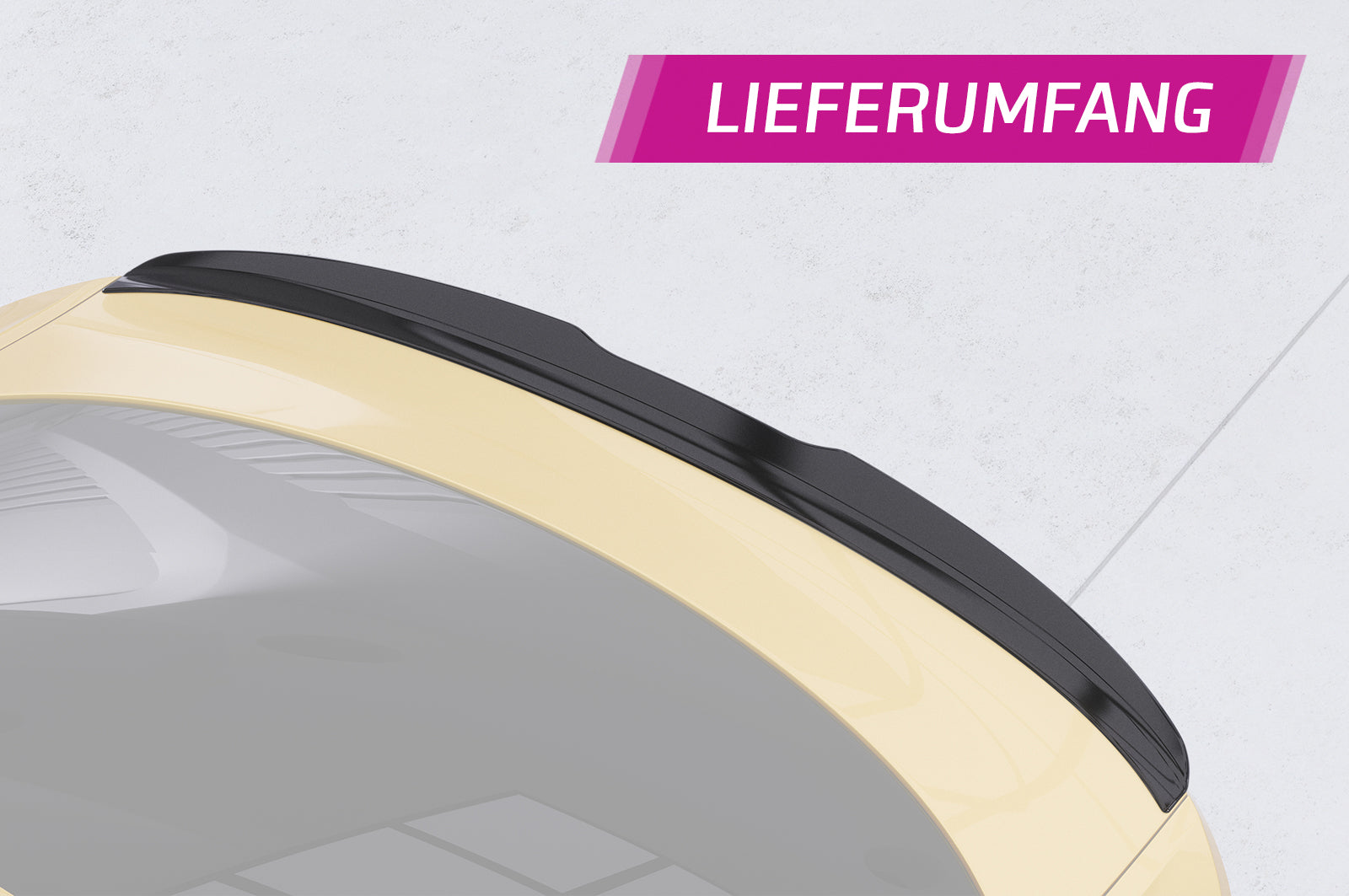 CSR Heckspoiler | Heckflügel mit ABE für VW Arteon HF625-L Unlackiert roh (Lackierung erforderlich)