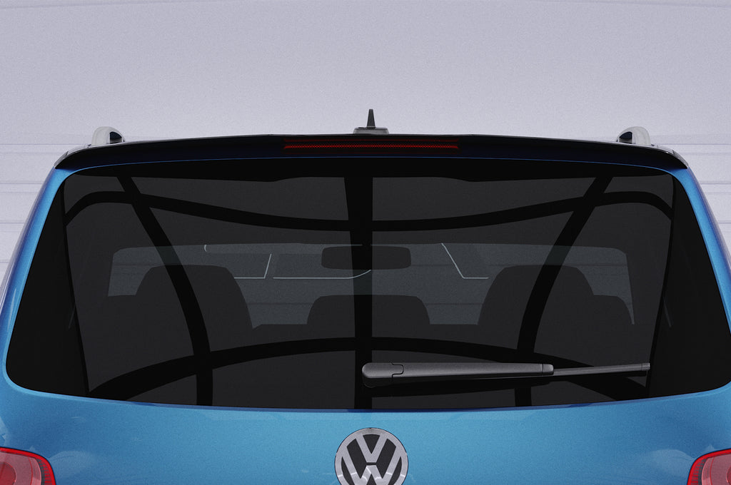 CSR Heckspoiler | Heckflügel mit ABE für VW Touran / Touran GP HF627-C Carbon Look Hochglanz (keine Lackierung erforderlich)
