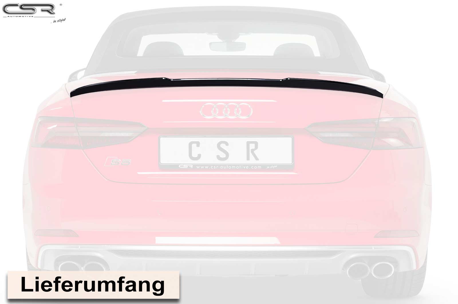 CSR Heckspoiler | Heckflügel mit ABE für Audi A5 F5 Cabrio HF628