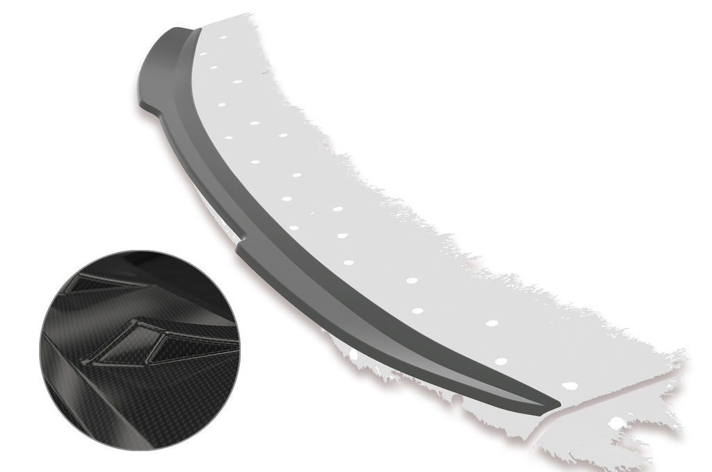 CSR Heckspoiler | Heckflügel mit ABE für Ford Mondeo MK4 (Typ BA7) HF629-C Carbon Look Hochglanz (keine Lackierung erforderlich)