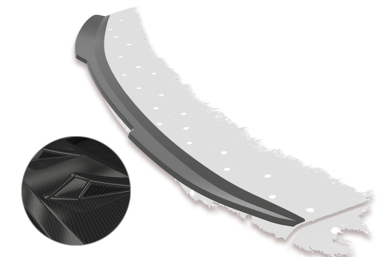 CSR Heckspoiler | Heckflügel mit ABE für Ford Mondeo MK4 (Typ BA7) HF629-C Carbon Look Hochglanz (keine Lackierung erforderlich)