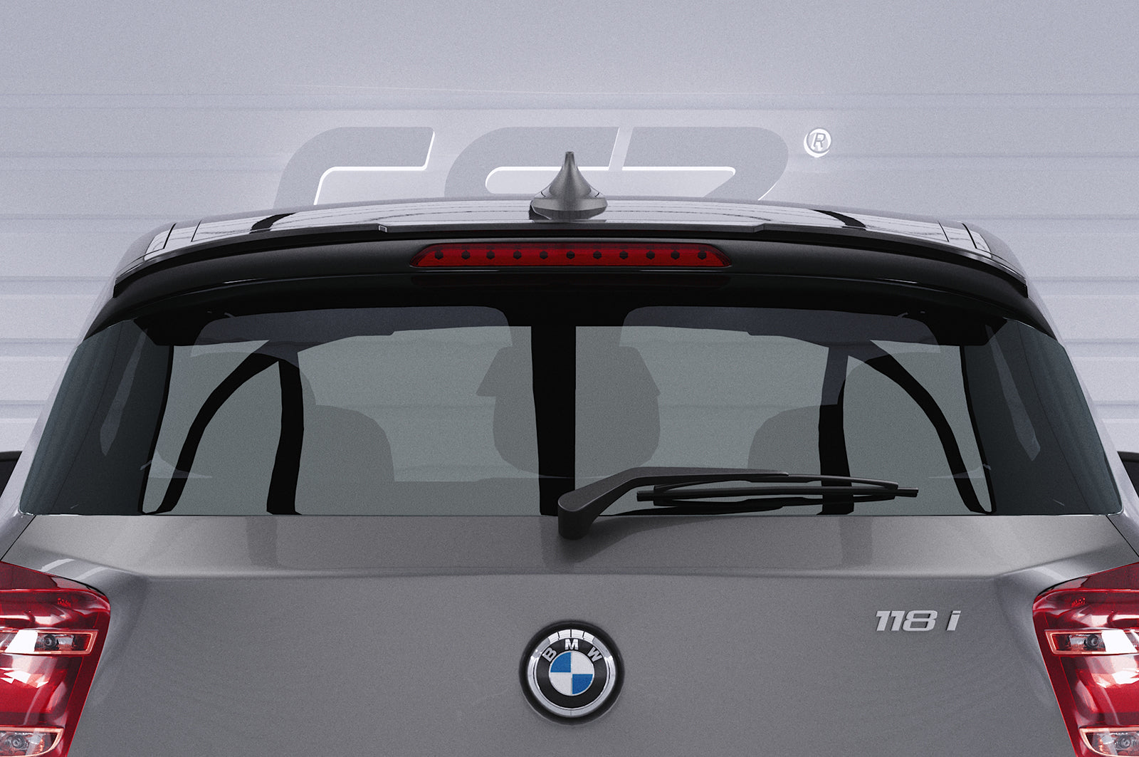 CSR Heckspoiler | Heckflügel mit ABE für BMW 1er F20/F21 HF630-C Carbon Look Hochglanz (keine Lackierung erforderlich)