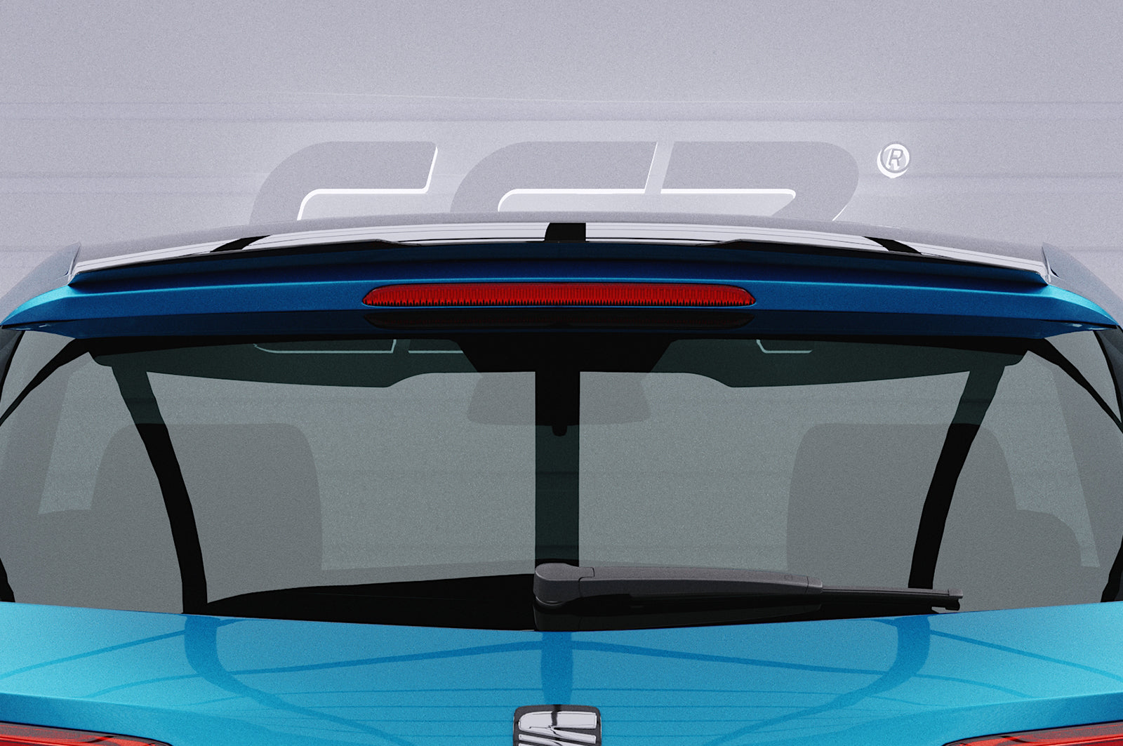 CSR Heckspoiler | Heckflügel mit ABE für Seat Leon 3 (Typ 5F) HF632-C Carbon Look Hochglanz (keine Lackierung erforderlich)