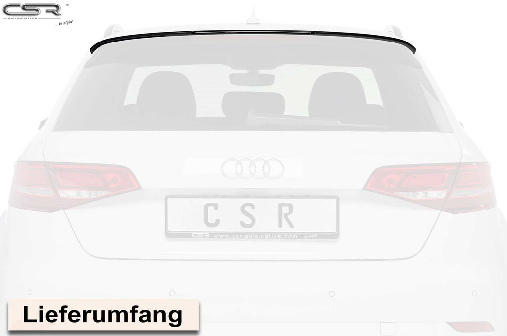 CSR Heckspoiler | Heckflügel mit ABE für Audi A3 8V Sportback HF633-L Unlackiert roh (Lackierung erforderlich)