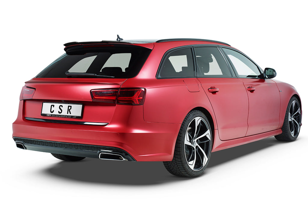 CSR Heckspoiler | Heckflügel mit ABE für Audi A6 C7 S-Line / S6 C7 HF636-C Carbon Look Hochglanz (keine Lackierung erforderlich)
