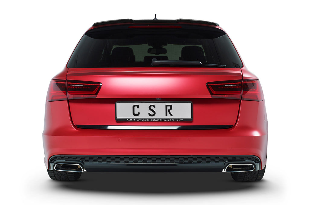 CSR Heckspoiler | Heckflügel mit ABE für Audi A6 C7 S-Line / S6 C7 HF636-C Carbon Look Hochglanz (keine Lackierung erforderlich)