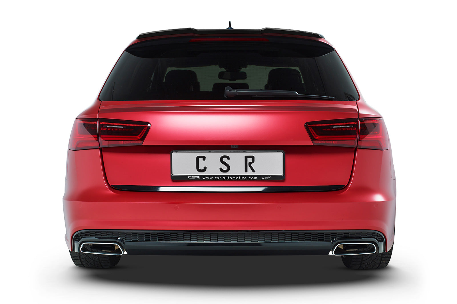 CSR Heckspoiler | Heckflügel mit ABE für Audi A6 C7 S-Line / S6 C7 HF636-C Carbon Look Hochglanz (keine Lackierung erforderlich)