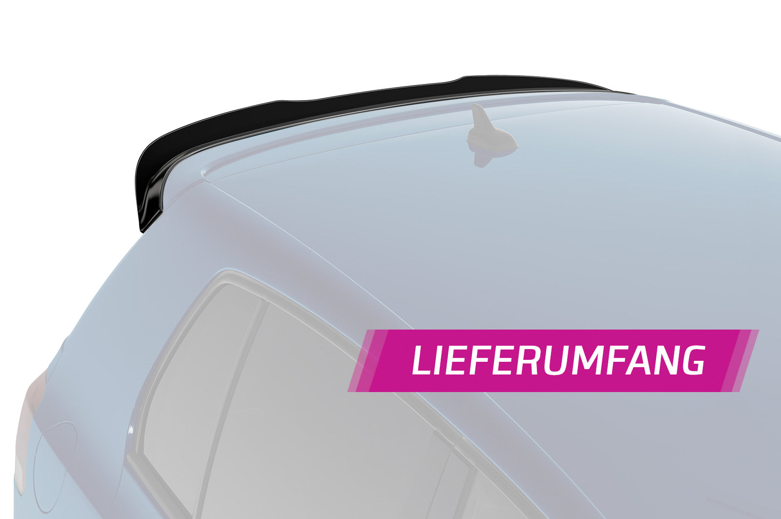 CSR Heckspoiler | Heckflügel mit ABE für VW Golf 6 GTI/ GTD/ R/ R-Line HF639-G Glossy schwarz Hochglanz (keine Lackierung erforderlich)