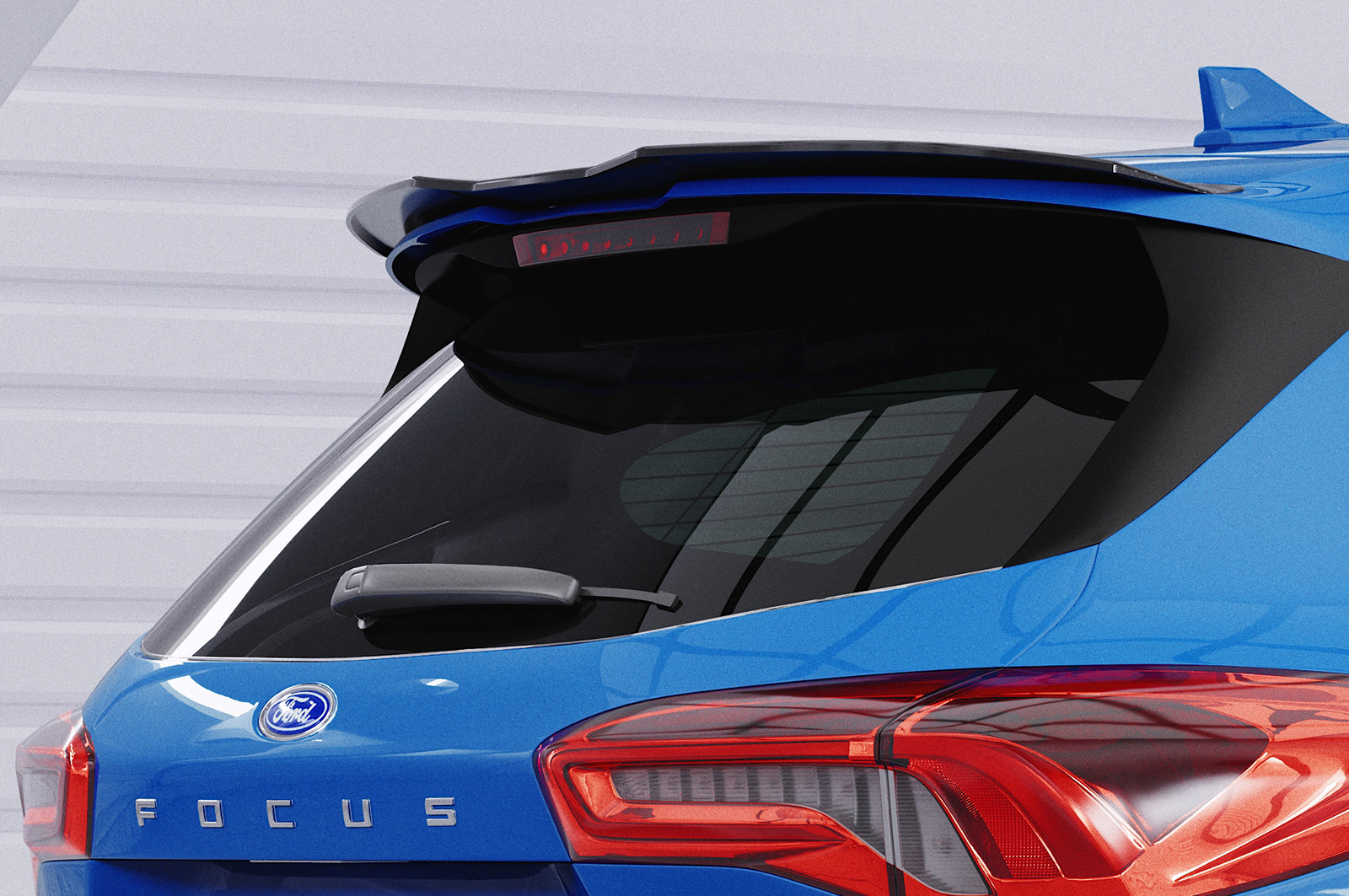 CSR Heckspoiler | Heckflügel mit ABE für Ford Focus MK4 Turnier HF648-G Glossy schwarz Hochglanz (keine Lackierung erforderlich)