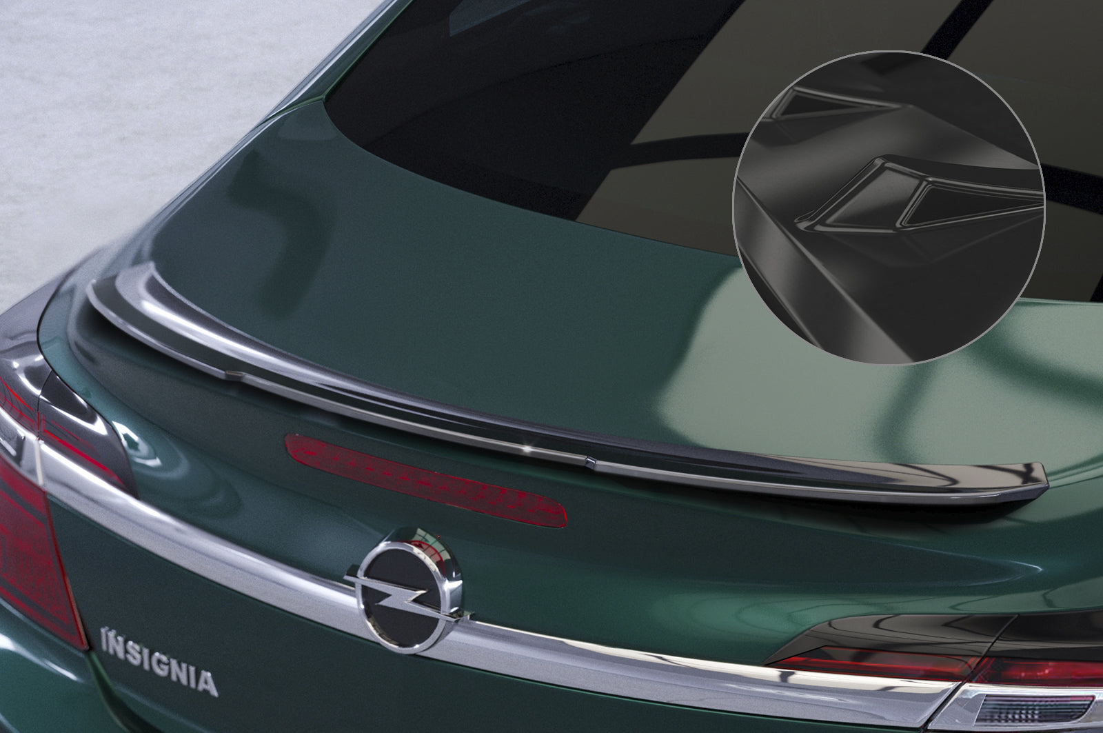 CSR Heckspoiler | Heckflügel mit ABE für Opel Insignia A HF652-G Glossy schwarz Hochglanz (keine Lackierung erforderlich)