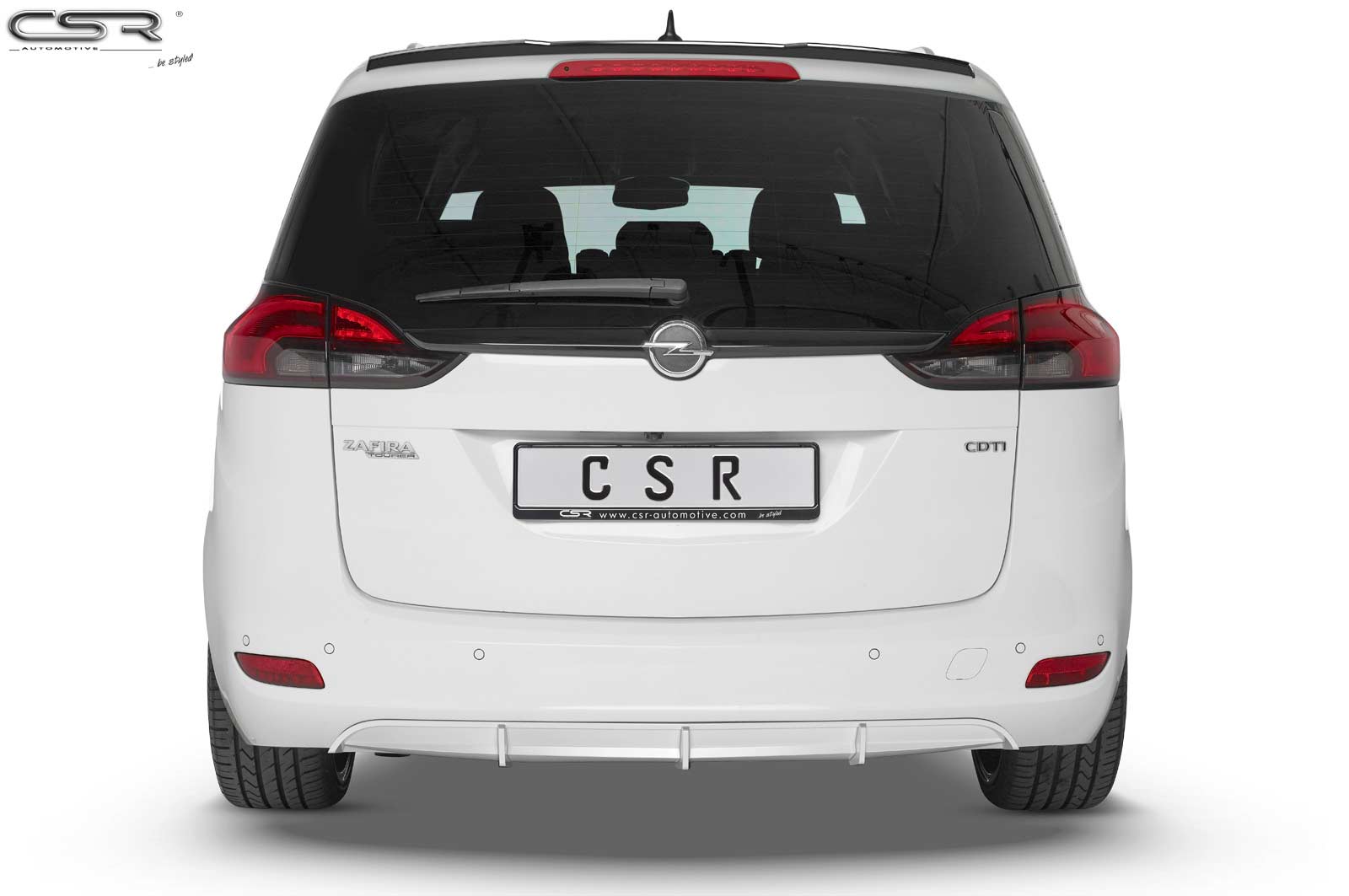 CSR Heckspoiler | Heckflügel mit ABE für Opel Zafira C Tourer HF653-C Carbon Look Hochglanz (keine Lackierung erforderlich)