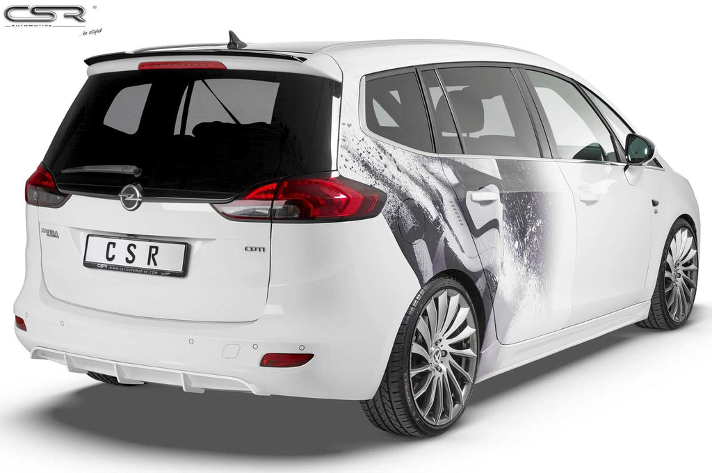 CSR Heckspoiler | Heckflügel mit ABE für Opel Zafira C Tourer HF653-L Unlackiert roh (Lackierung erforderlich)
