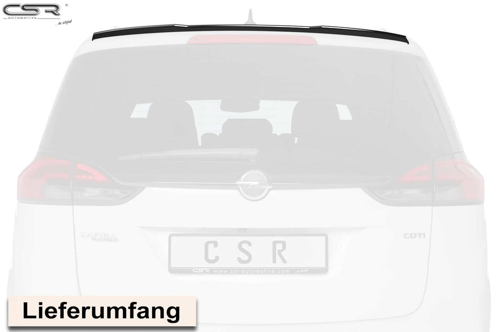 CSR Heckspoiler | Heckflügel mit ABE für Opel Zafira C Tourer HF653-L Unlackiert roh (Lackierung erforderlich)