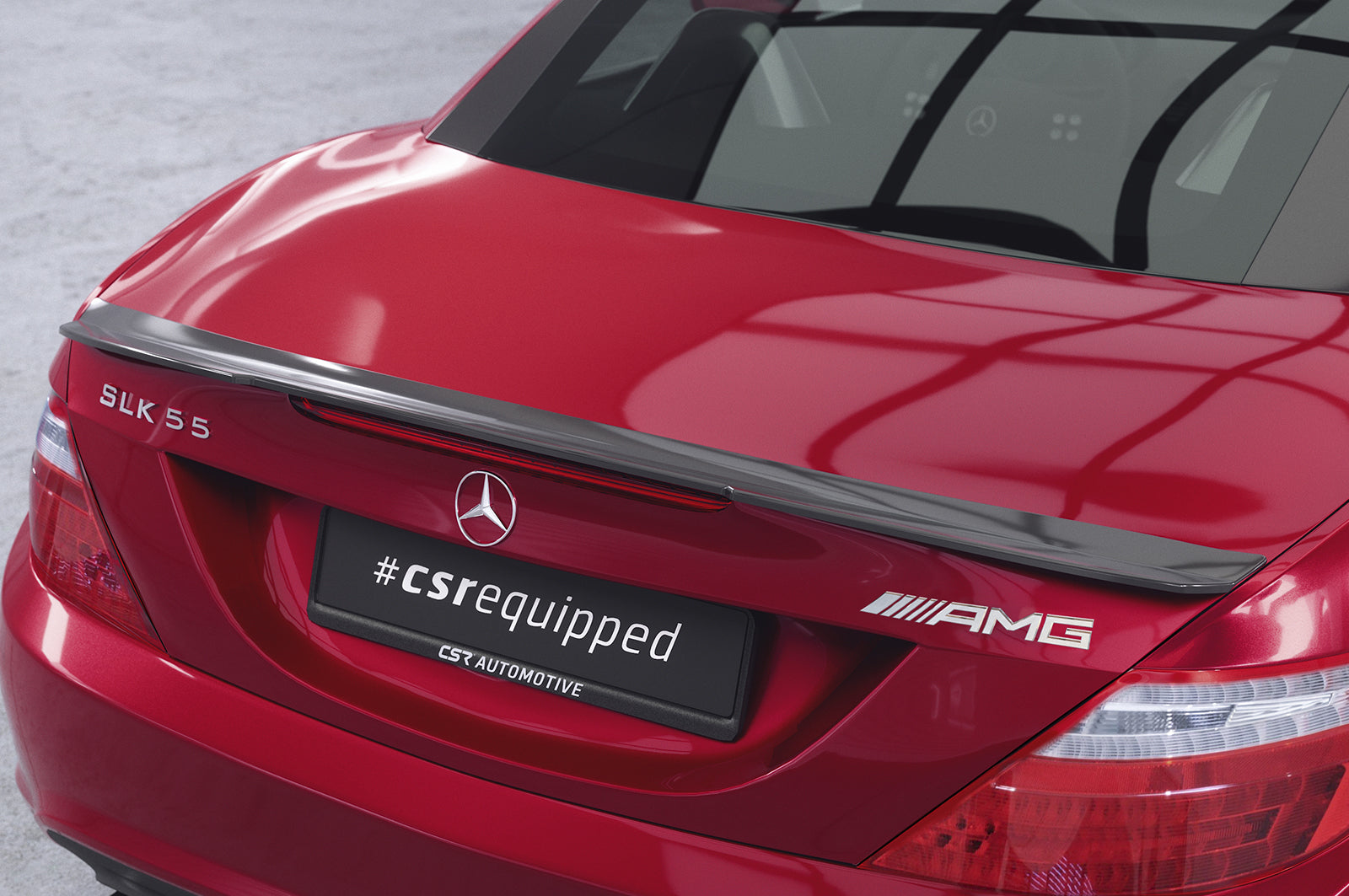 CSR Heckspoiler | Heckflügel mit ABE für Mercedes-Benz SLK / SLC R172 HF655-G Glossy schwarz Hochglanz (keine Lackierung erforderlich)
