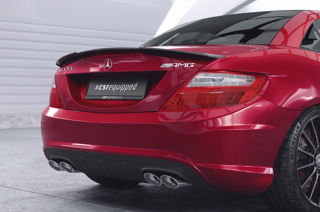 CSR Heckspoiler | Heckflügel mit ABE für Mercedes-Benz SLK / SLC R172 HF655-G Glossy schwarz Hochglanz (keine Lackierung erforderlich)