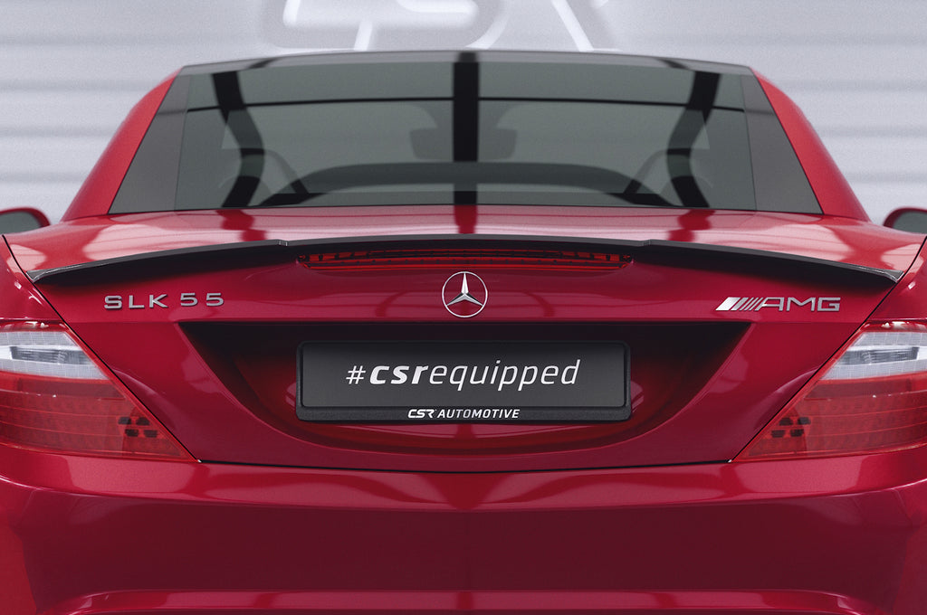 CSR Heckspoiler | Heckflügel mit ABE für Mercedes-Benz SLK / SLC R172 HF655-C Carbon Look Hochglanz (keine Lackierung erforderlich)