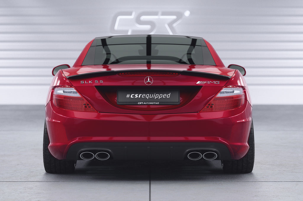CSR Heckspoiler | Heckflügel mit ABE für Mercedes-Benz SLK / SLC R172 HF655-S Strukturiert schwarz matt (keine Lackierung erforderlich)
