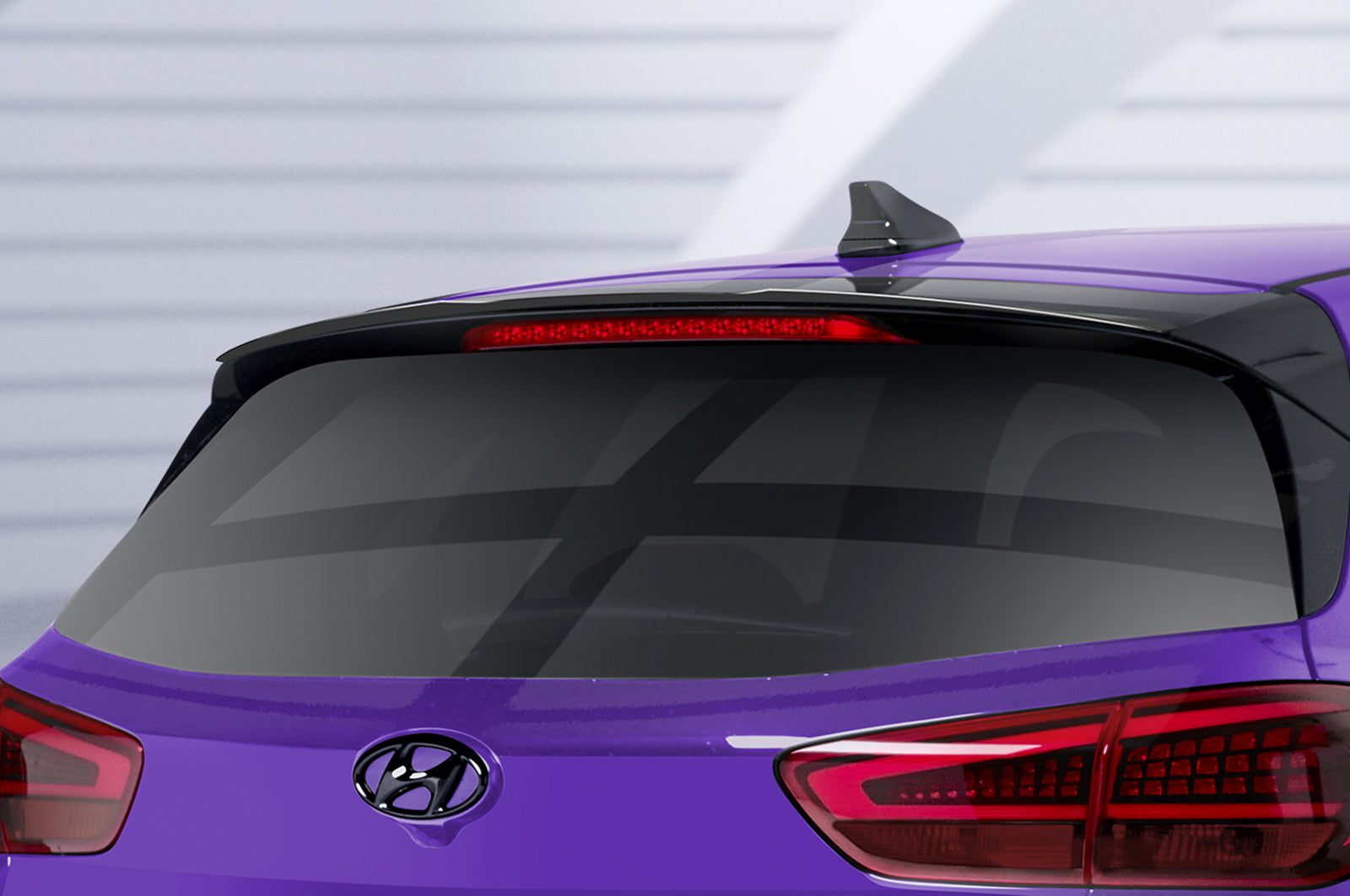 CSR Heckspoiler | Heckflügel mit ABE für Hyundai I30 PD HF656-S Strukturiert schwarz matt (keine Lackierung erforderlich)