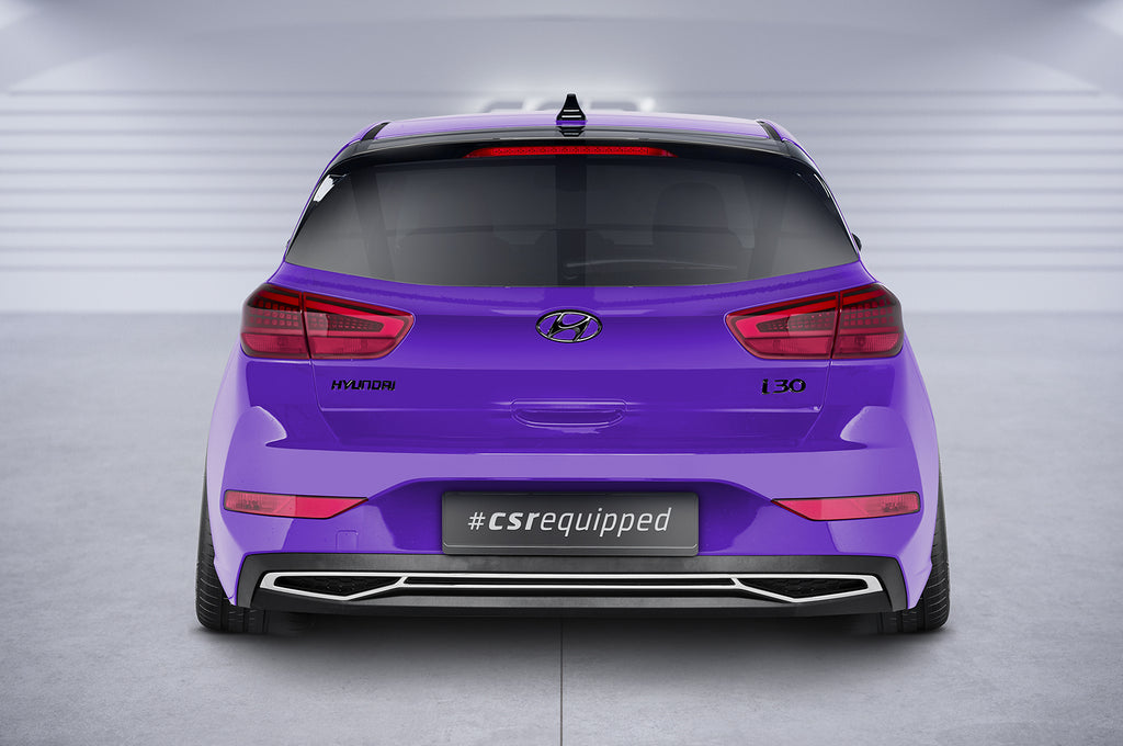 CSR Heckspoiler | Heckflügel mit ABE für Hyundai I30 PD HF656-G Glossy schwarz Hochglanz (keine Lackierung erforderlich)