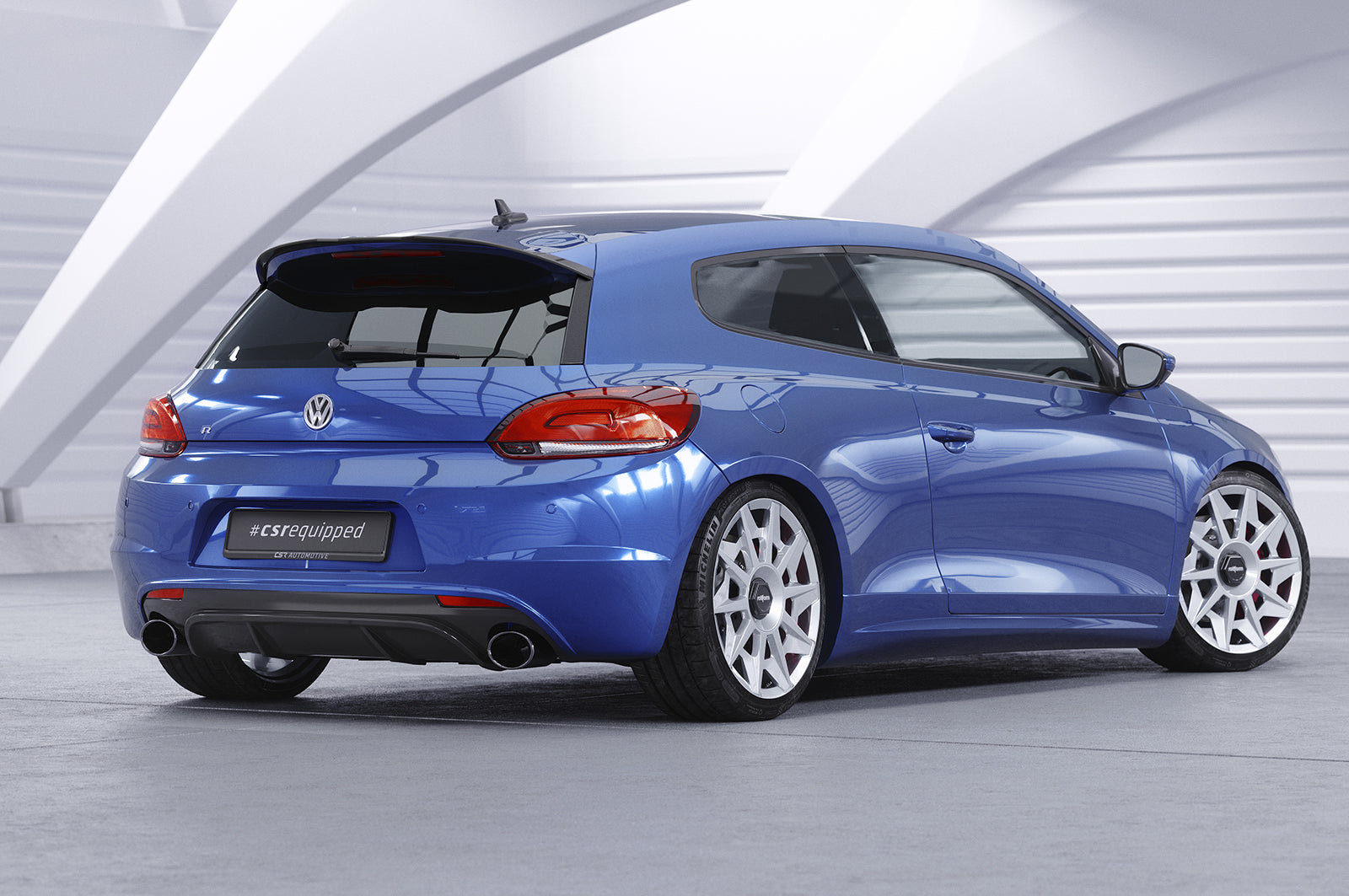 CSR Heckspoiler | Heckflügel mit ABE für VW Scirocco III R / R-Line HF657-L Unlackiert roh (Lackierung erforderlich)