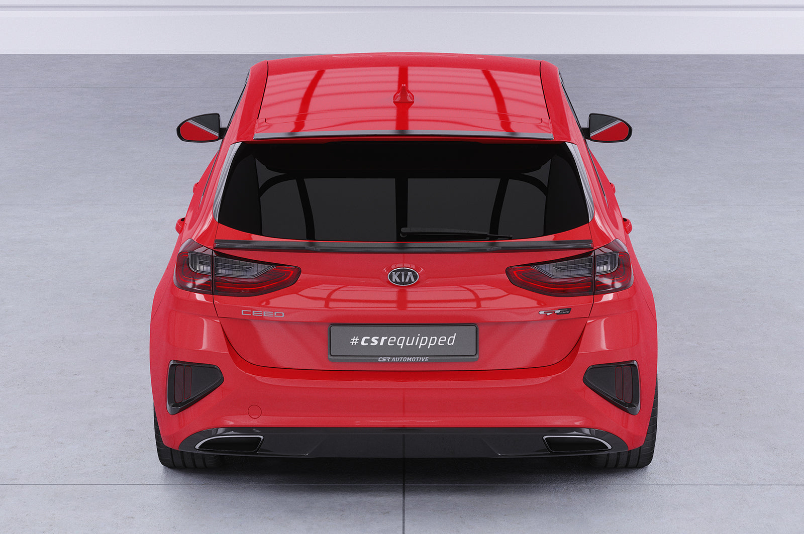 CSR Heckspoiler | Heckflügel mit ABE für Kia Ceed (CD) HF658-G Glossy schwarz Hochglanz (keine Lackierung erforderlich)