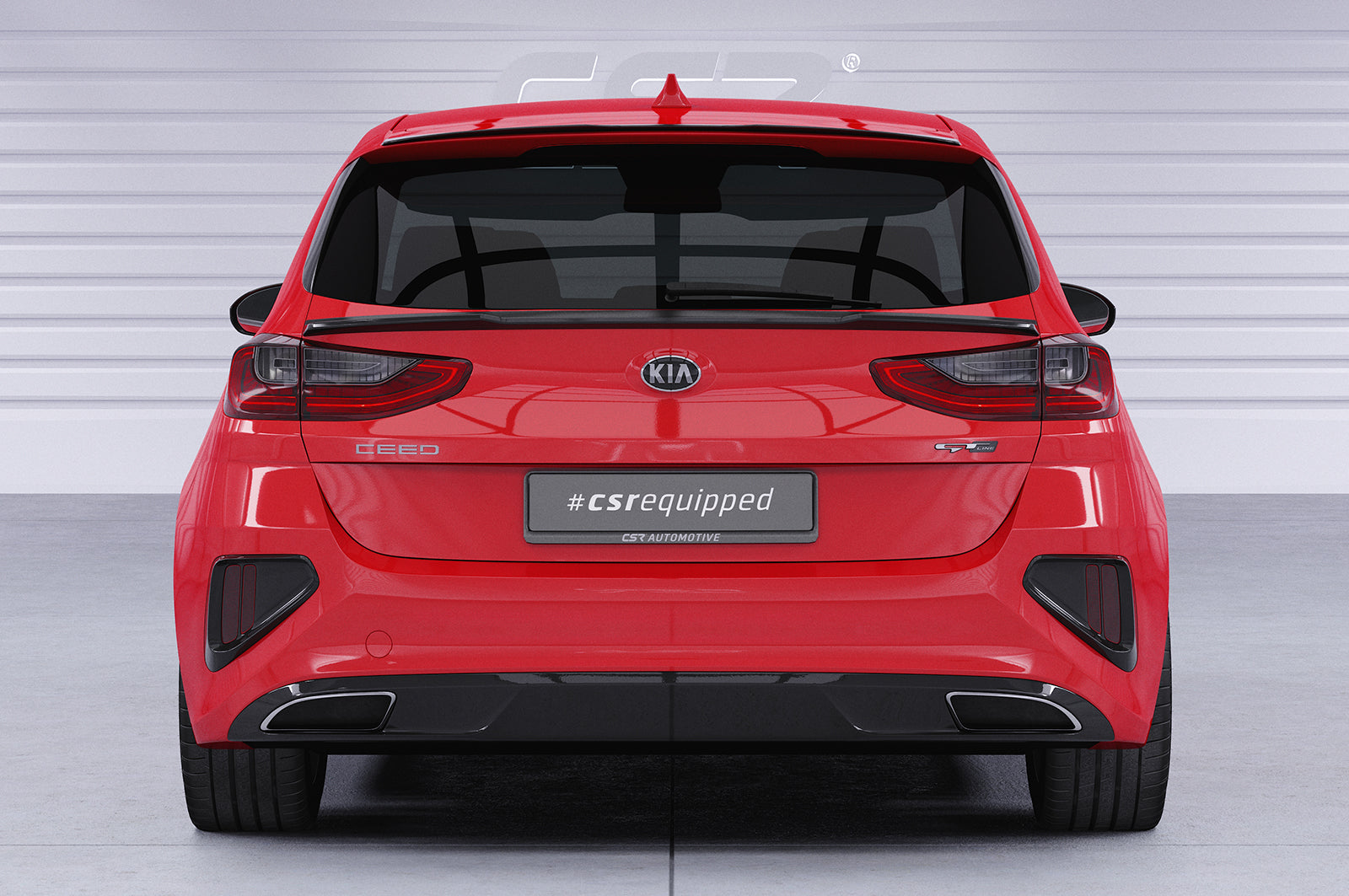 CSR Heckspoiler | Heckflügel mit ABE für Kia Ceed (CD) HF658-G Glossy schwarz Hochglanz (keine Lackierung erforderlich)