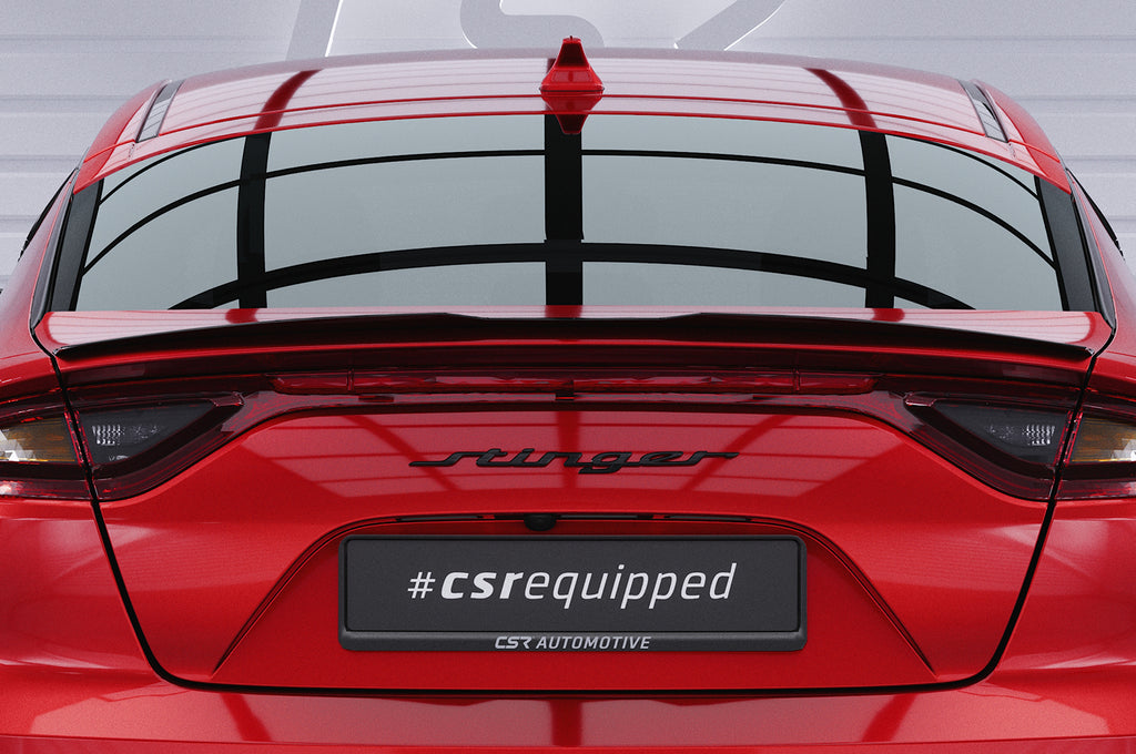 CSR Heckspoiler | Heckflügel mit ABE für Kia Stinger GT HF660-C Carbon Look Hochglanz (keine Lackierung erforderlich)