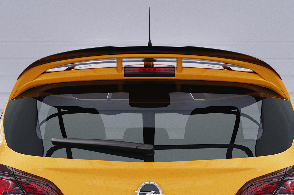 CSR Heckspoiler | Heckflügel mit ABE für Opel Corsa E OPC HF662-G Glossy schwarz Hochglanz (keine Lackierung erforderlich)