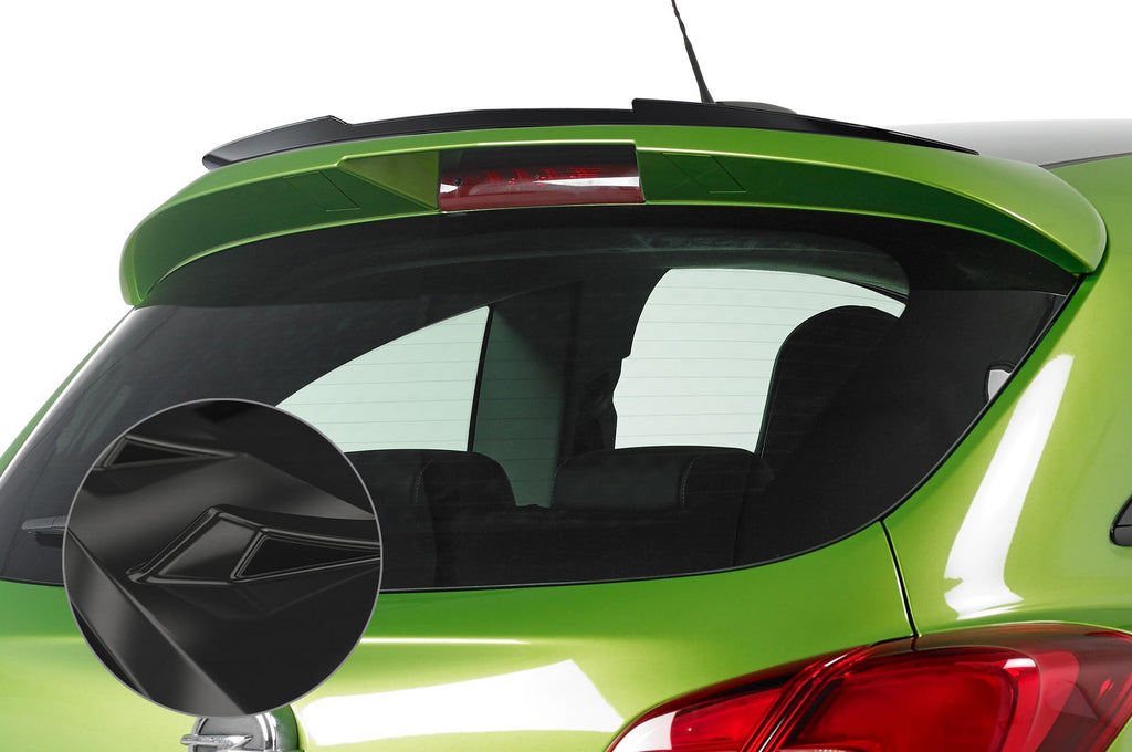 CSR Heckspoiler | Heckflügel mit ABE für Opel Corsa E OPC-Line HF663-G Glossy schwarz Hochglanz (keine Lackierung erforderlich)